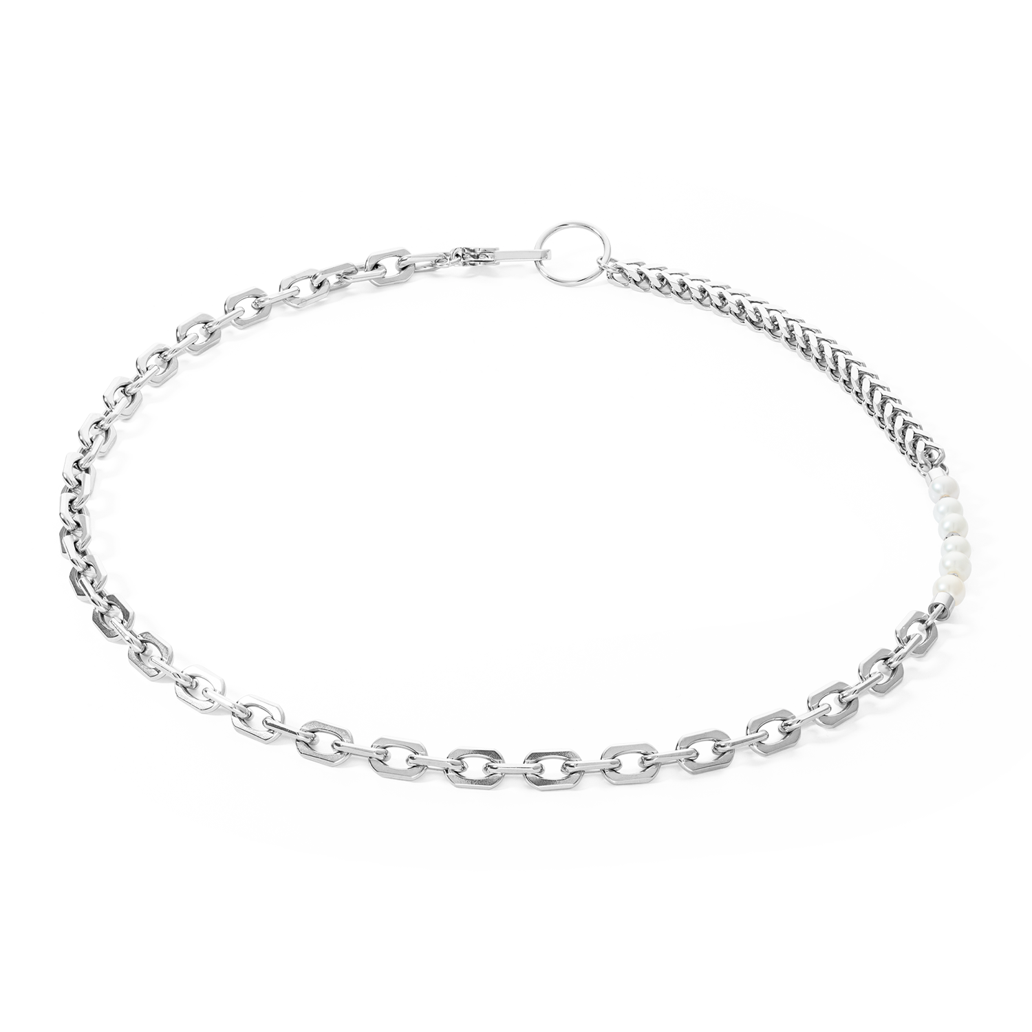 Collier Shape Shifter Perles d'eau douce argent
