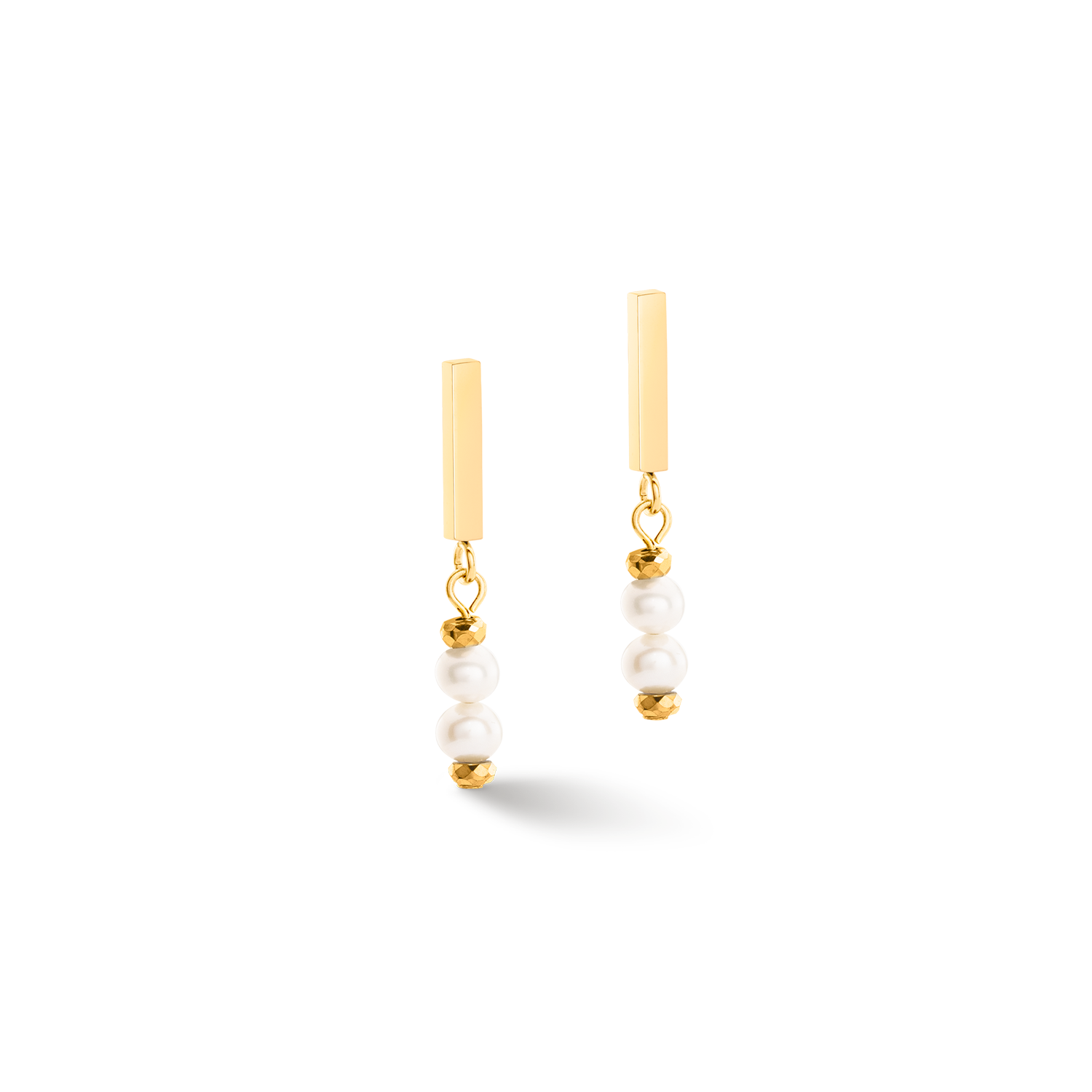 Boucles d'oreilles Shape Shifter Perles d'eau douce or