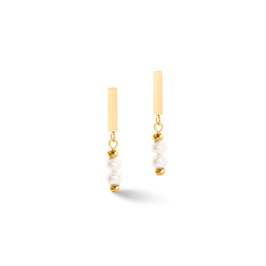 Boucles d'oreilles Shape Shifter Perles d'eau douce or