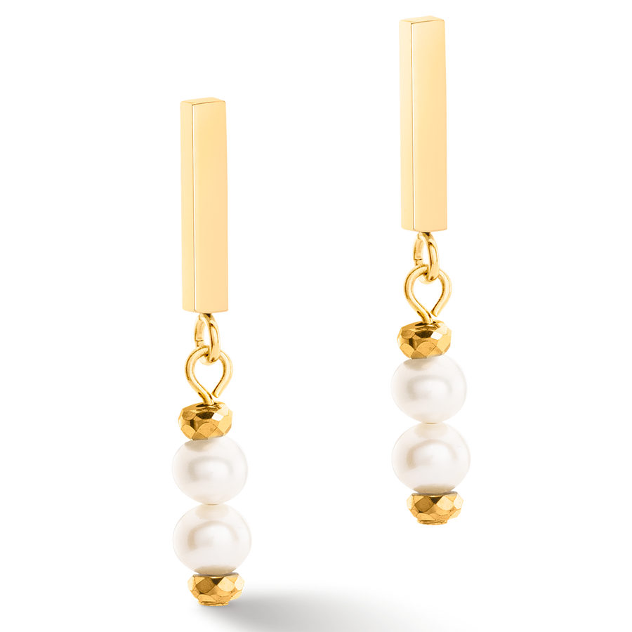 Boucles d'oreilles Shape Shifter Perles d'eau douce or