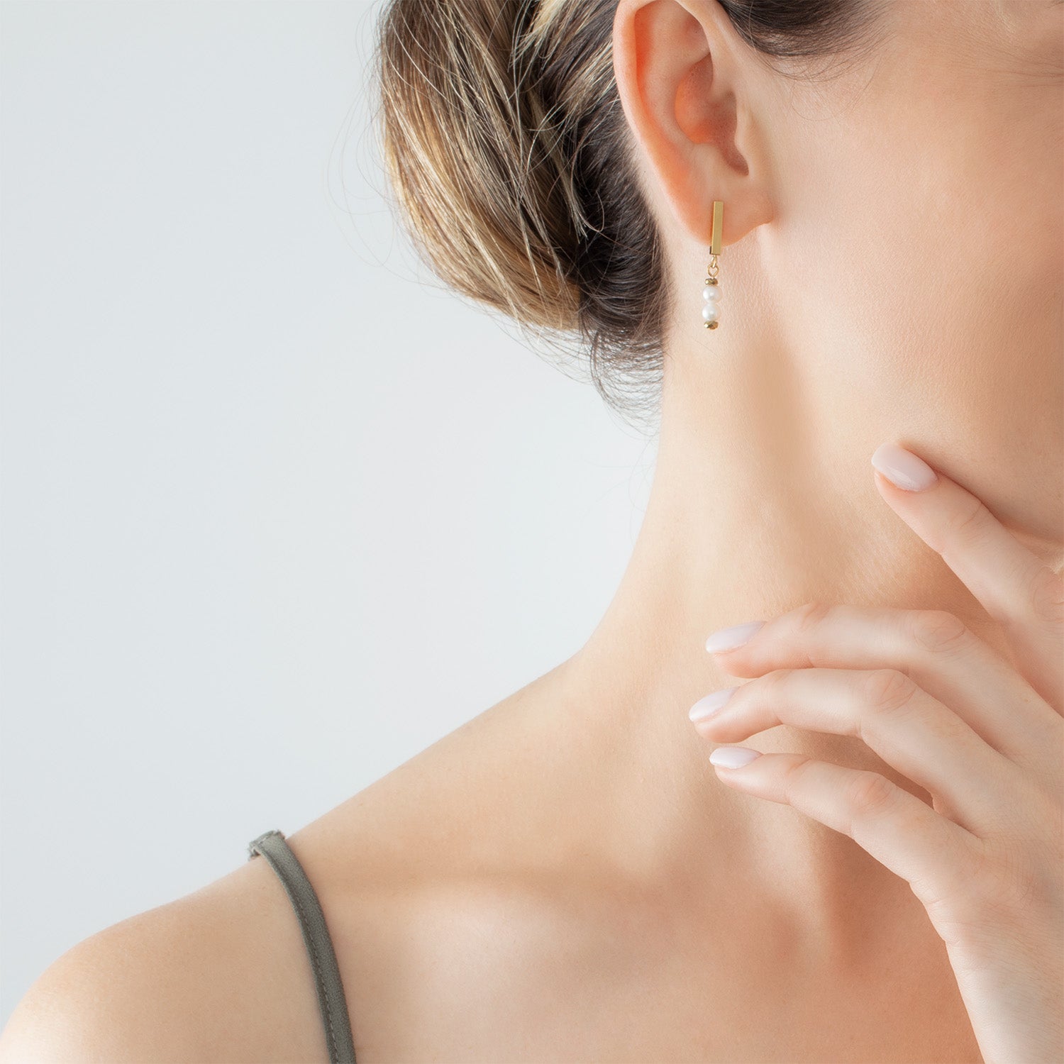 Boucles d'oreilles Shape Shifter Perles d'eau douce or