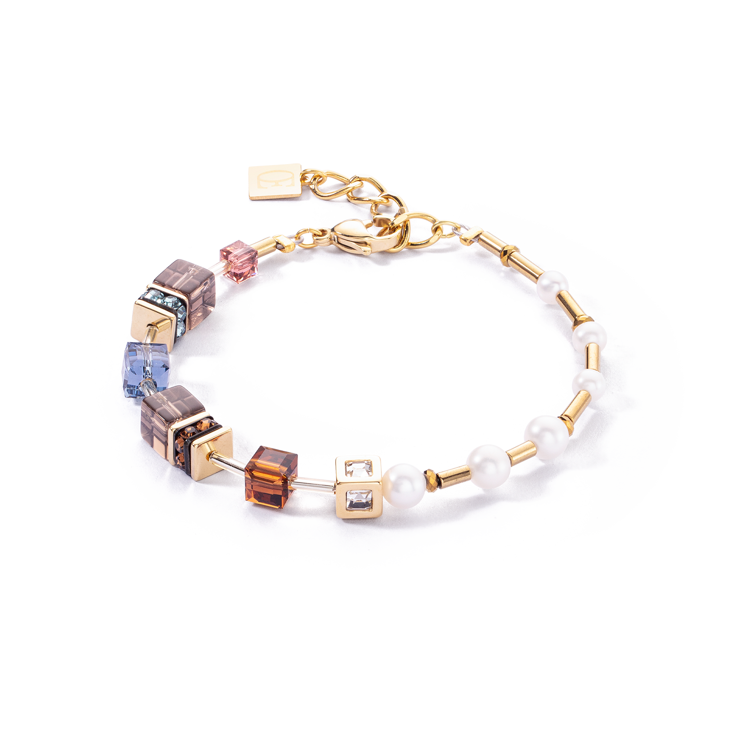 Bracelet GeoCUBE® Fusion Precious Pearl Mix or-automne