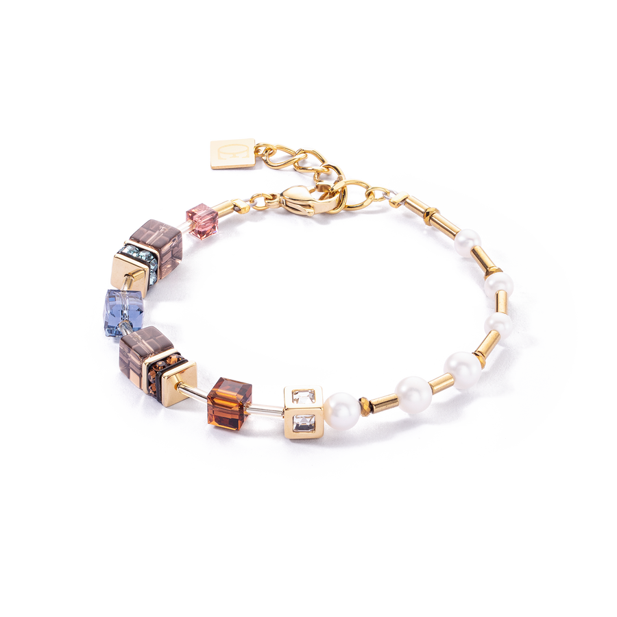 Bracelet GeoCUBE® Fusion Precious Pearl Mix or-automne