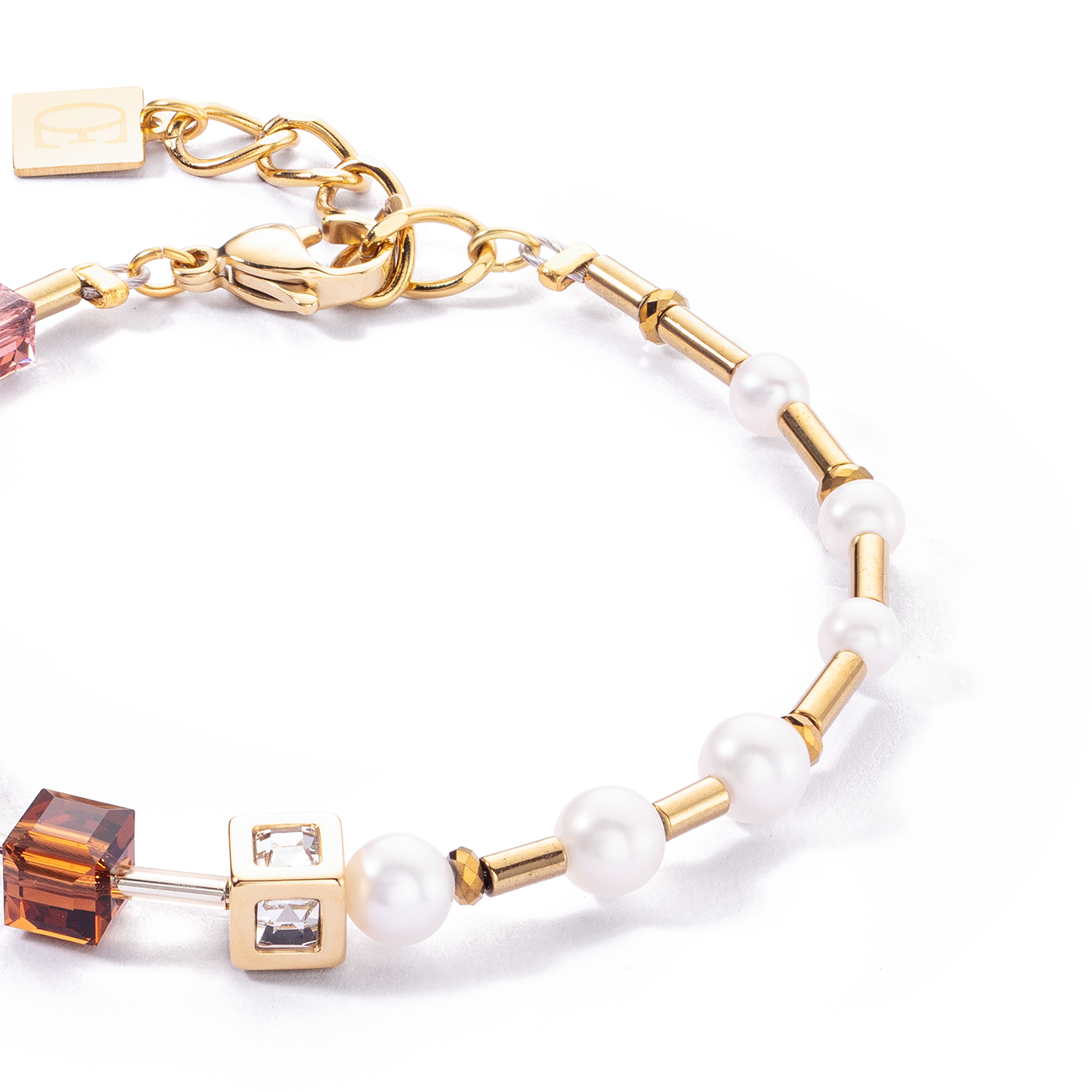 Bracelet GeoCUBE® Fusion Precious Pearl Mix or-automne