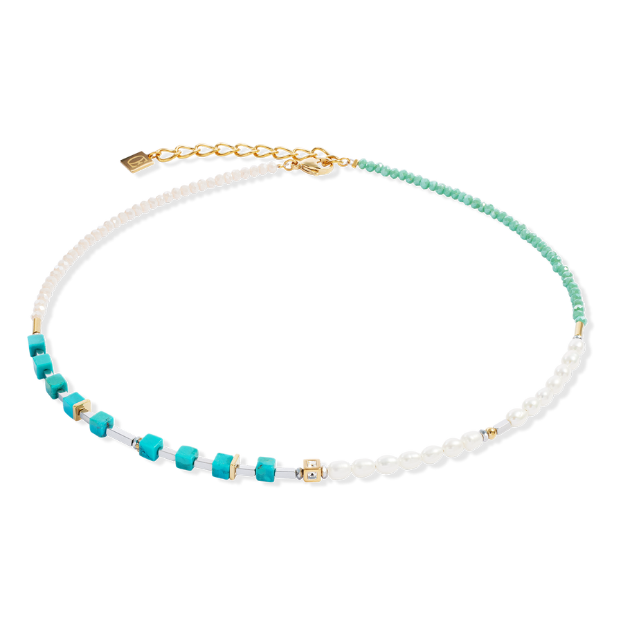 Collier Princess Fusion Pearls turquoise