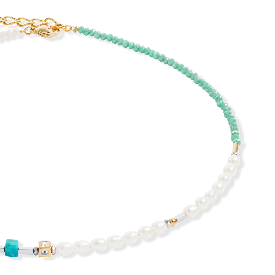 Collier Princess Fusion Pearls turquoise