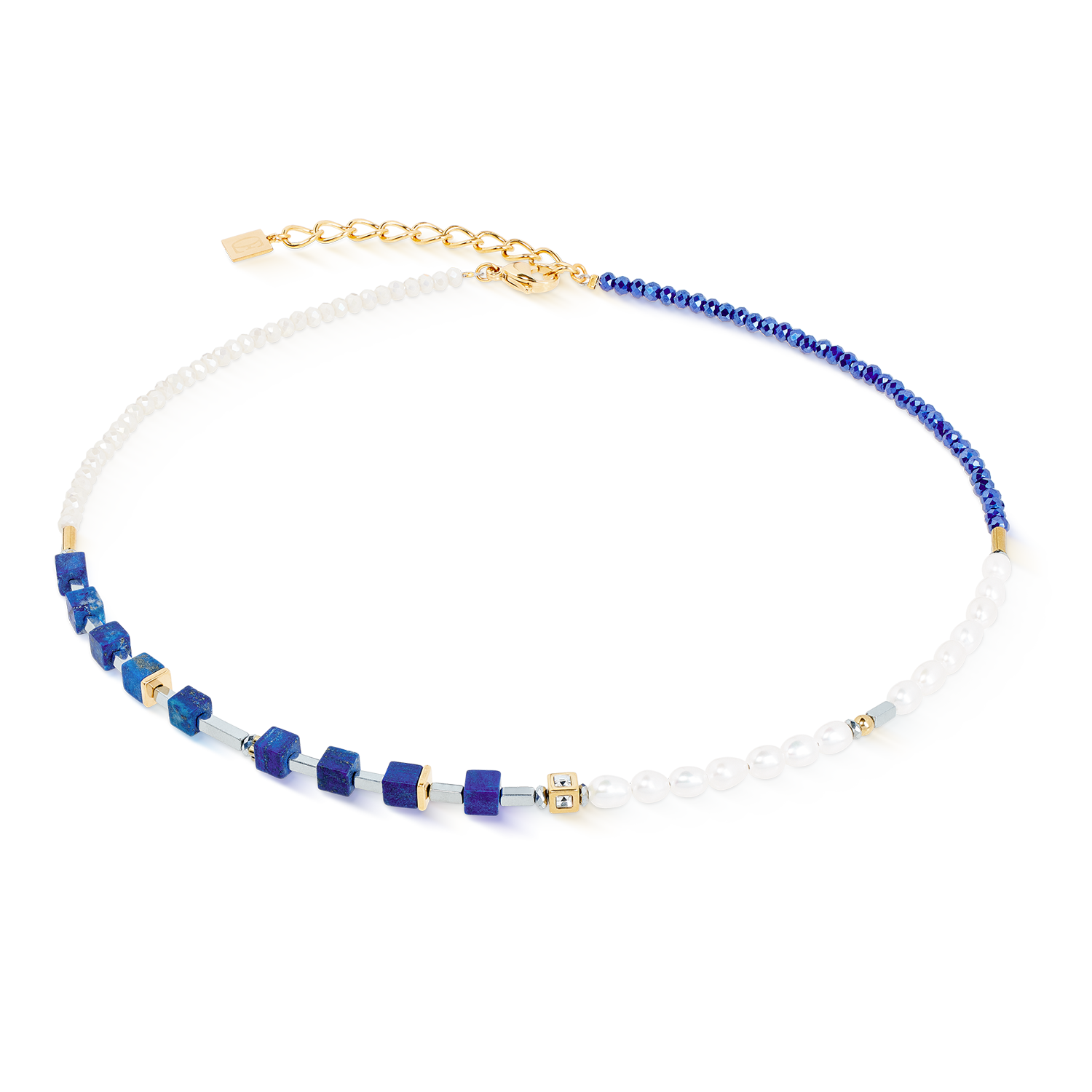 Collier Princess Fusion Pearls Lapis-lazuli