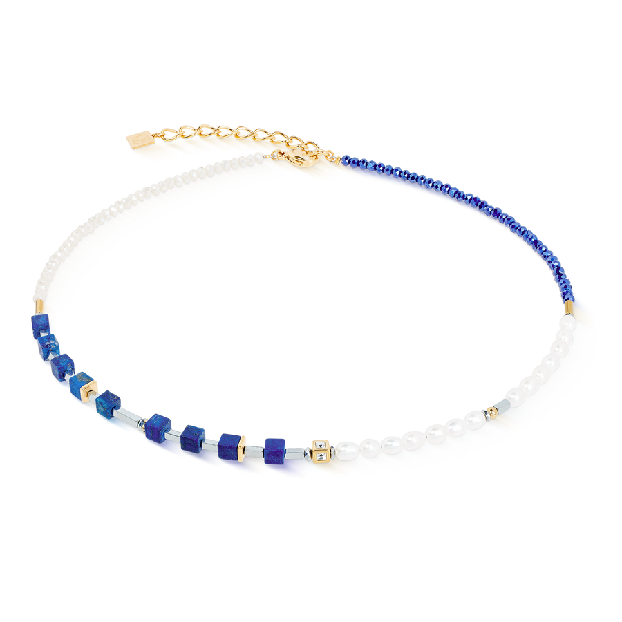 Collier Princess Fusion Pearls Lapis-lazuli