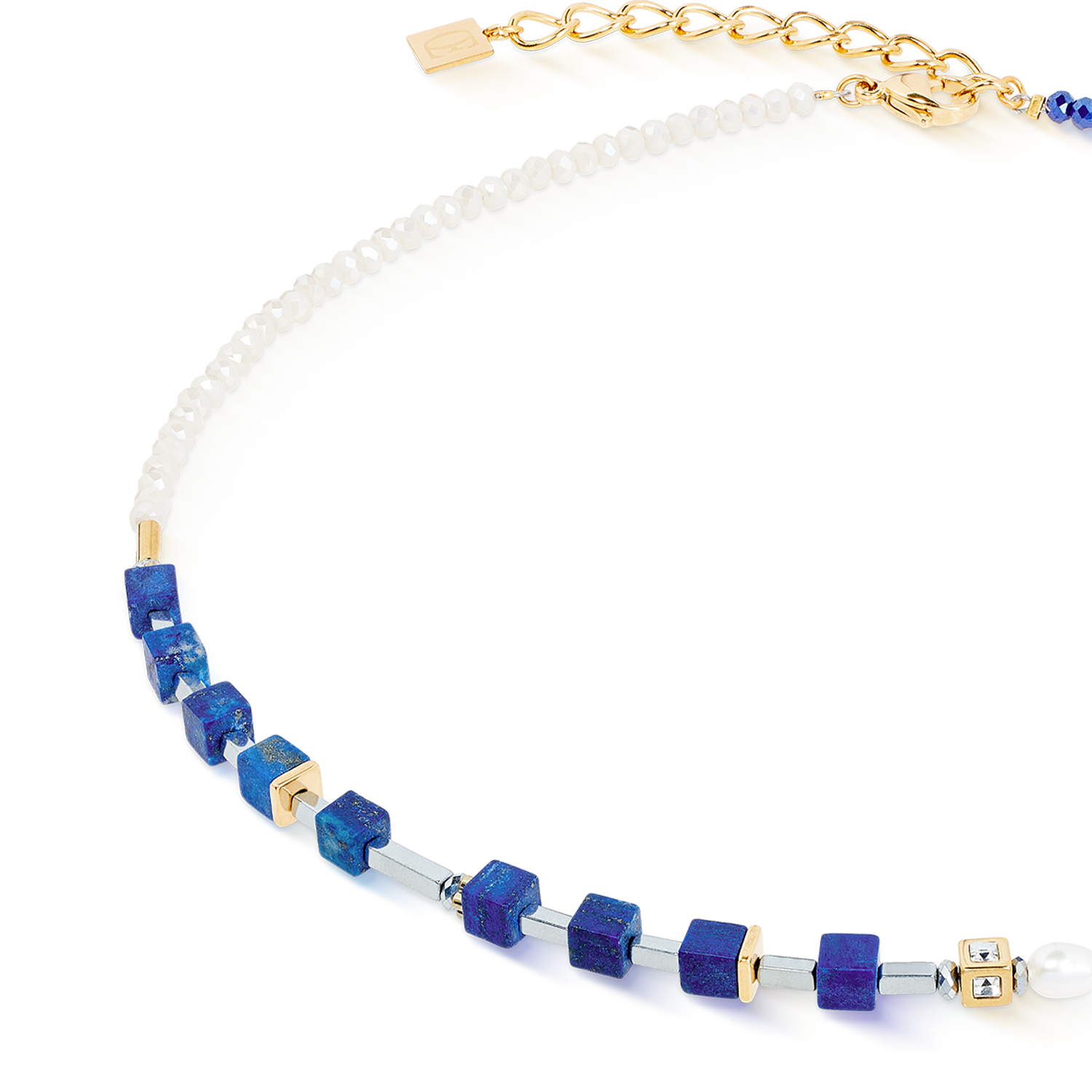 Collier Princess Fusion Pearls Lapis-lazuli