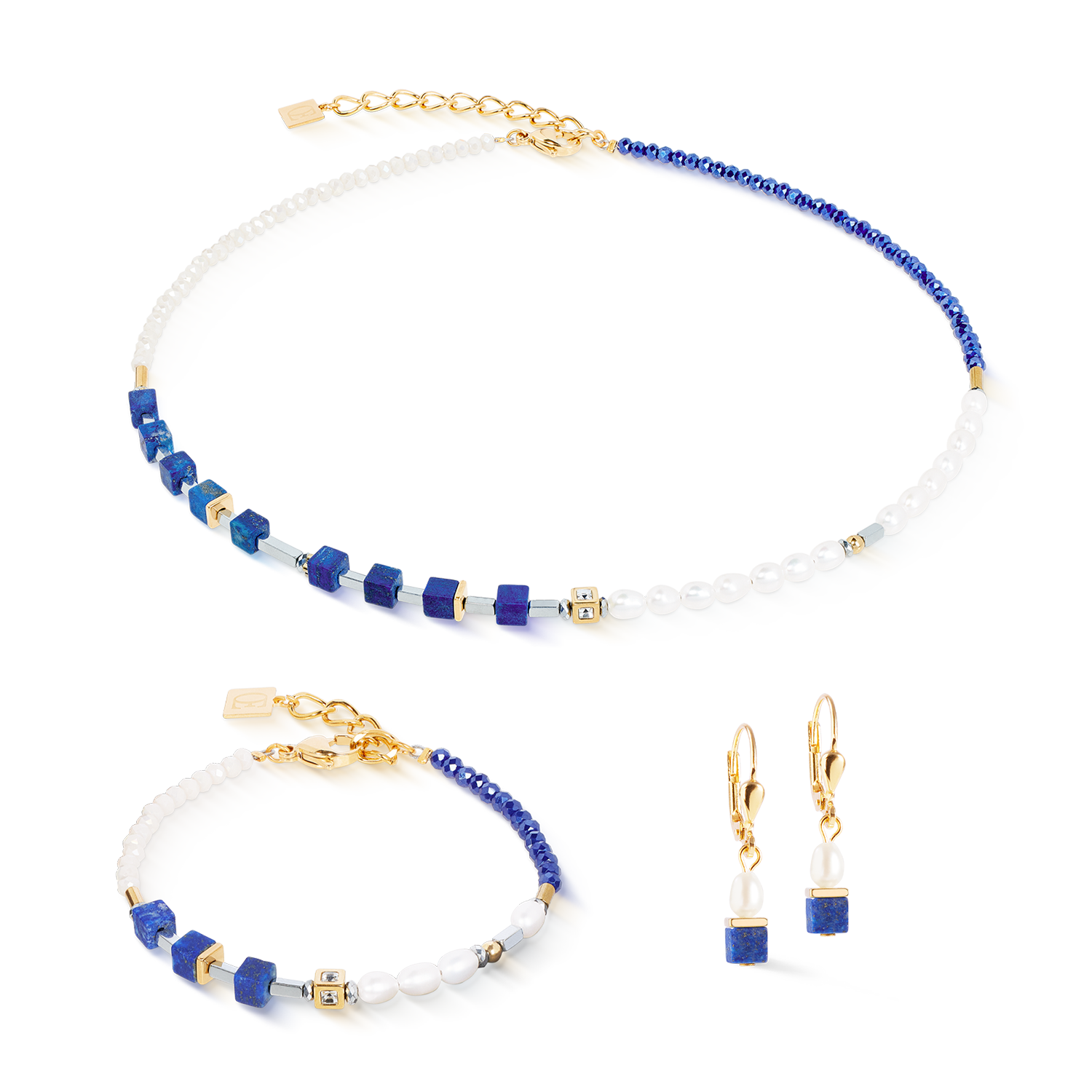 Collier Princess Fusion Pearls Lapis-lazuli