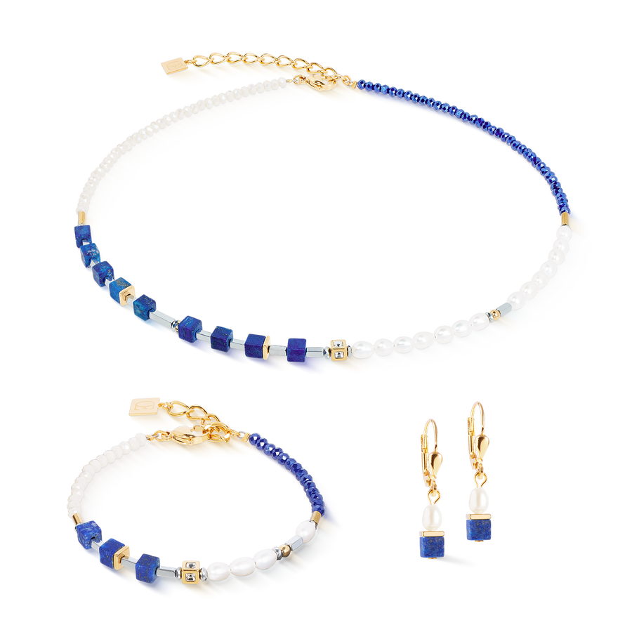 Collier Princess Fusion Pearls Lapis-lazuli