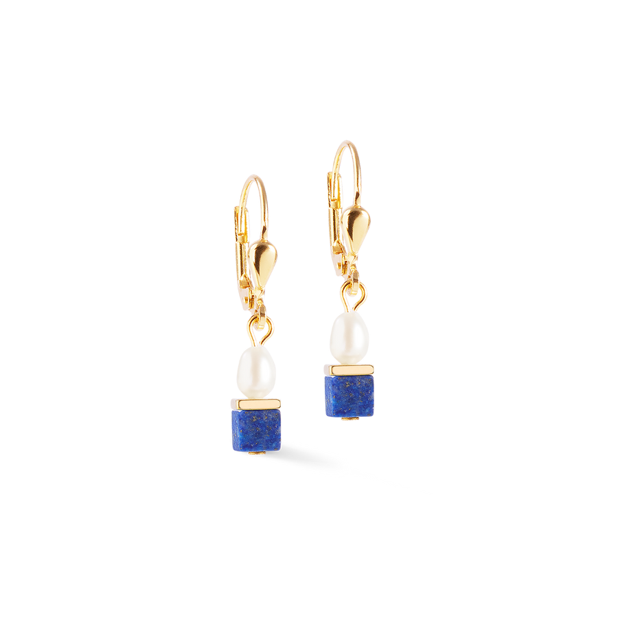 Boucles d'oreilles Princess Fusion Pearls Lapis-lazuli