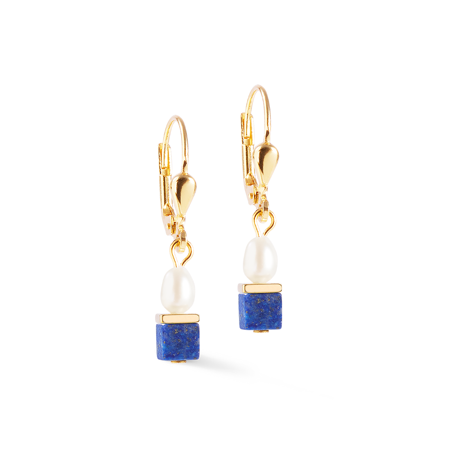 Boucles d'oreilles Princess Fusion Pearls Lapis-lazuli