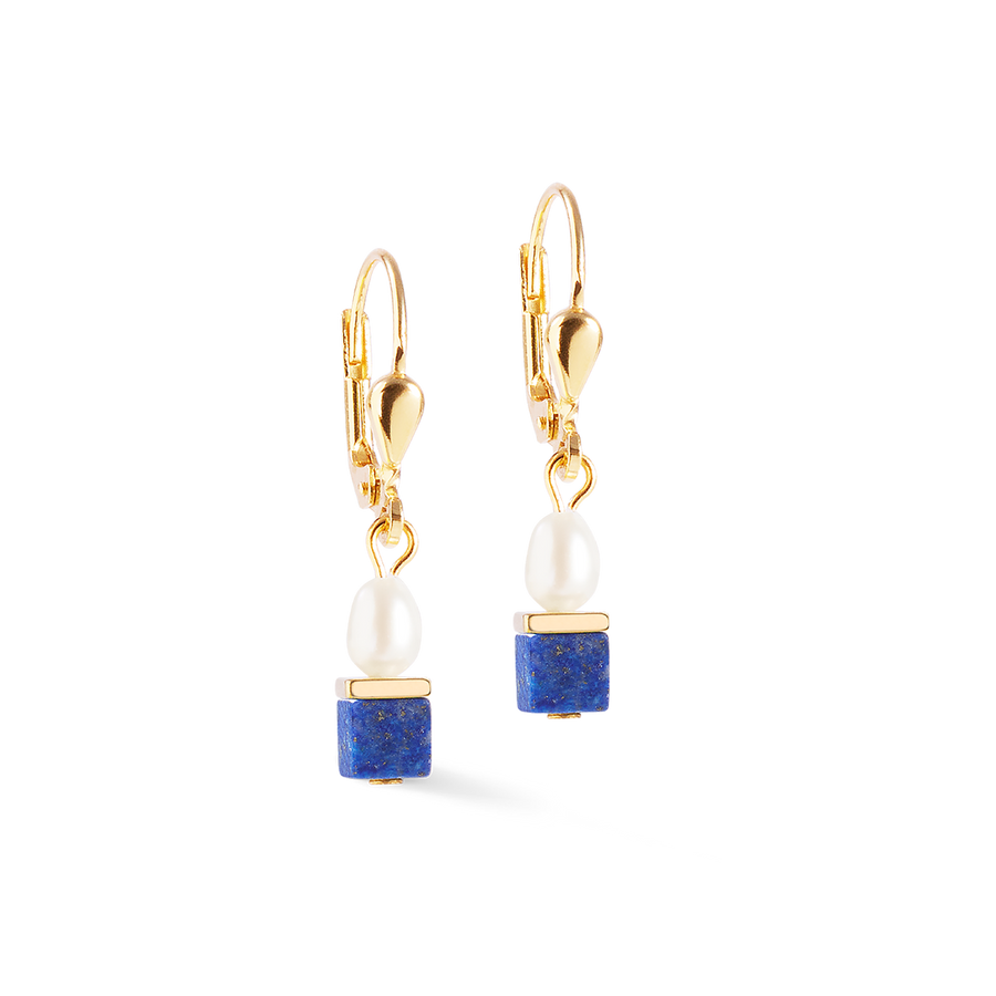 Boucles d'oreilles Princess Fusion Pearls Lapis-lazuli