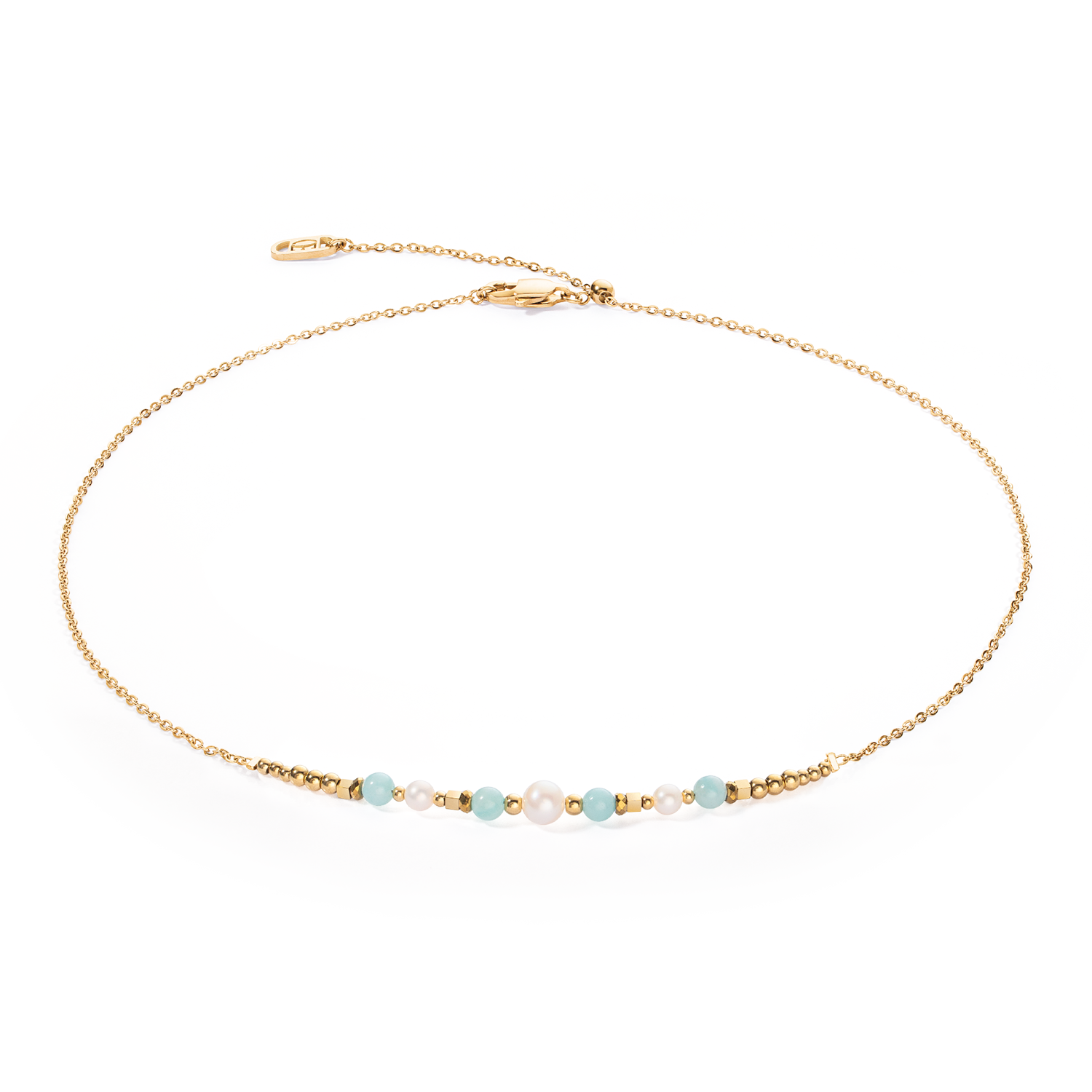 Collier Princess Pearls or-vert
