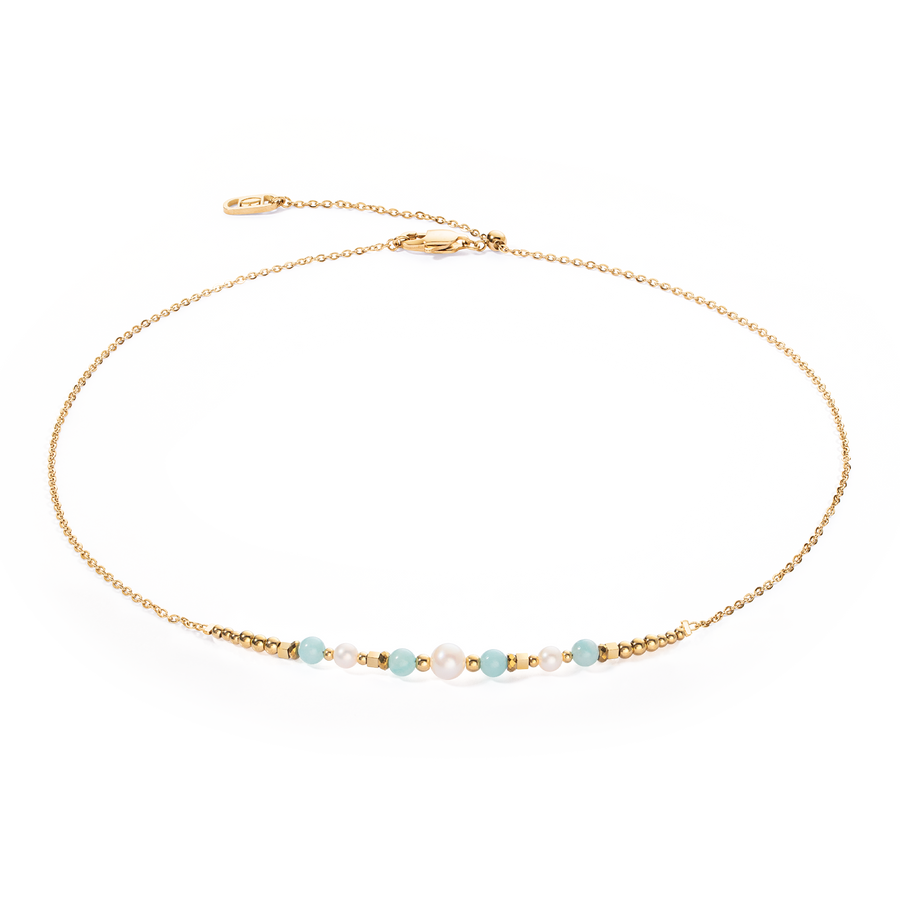 Collier Princess Pearls or-vert