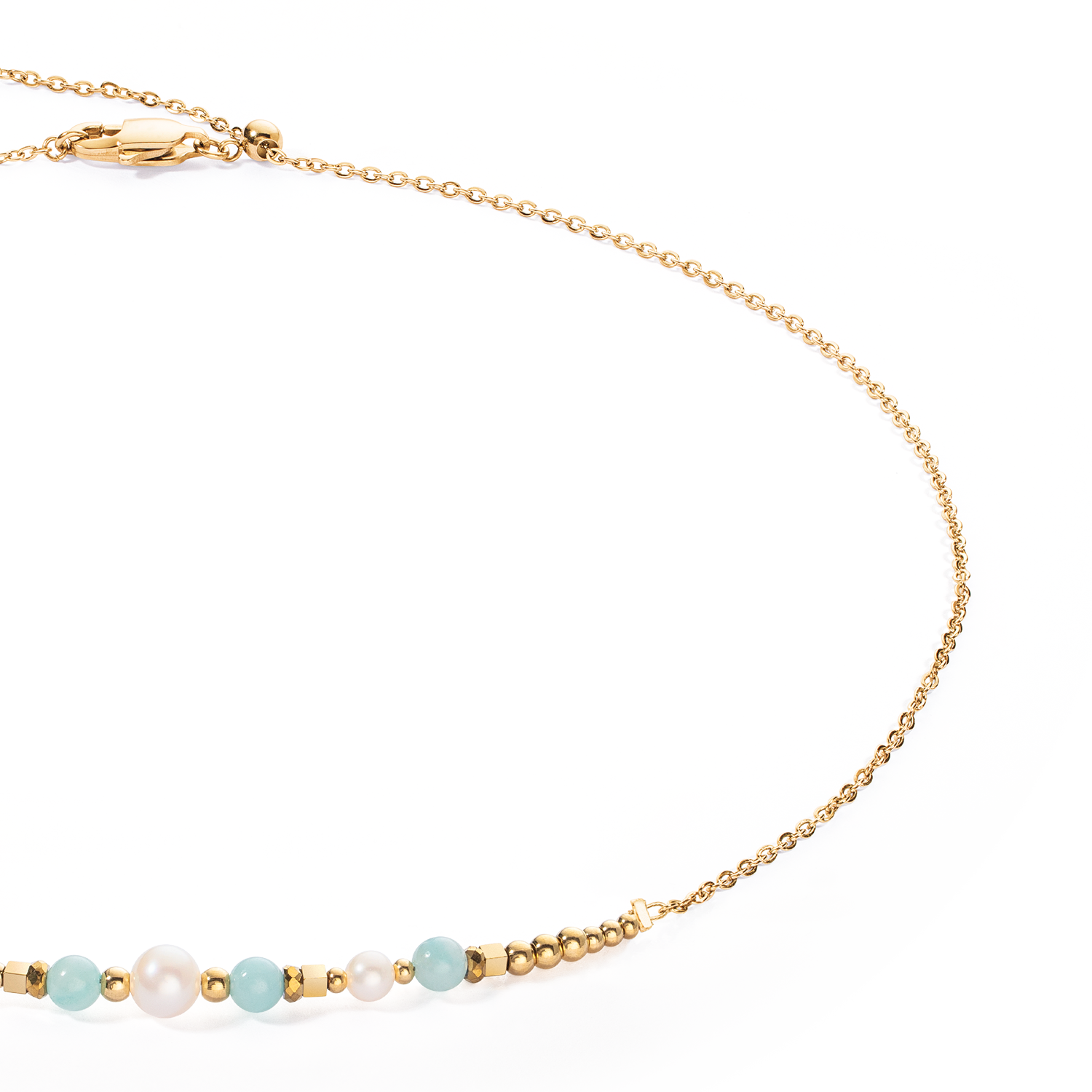 Collier Princess Pearls or-vert