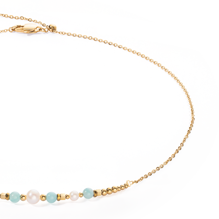Collier Princess Pearls or-vert