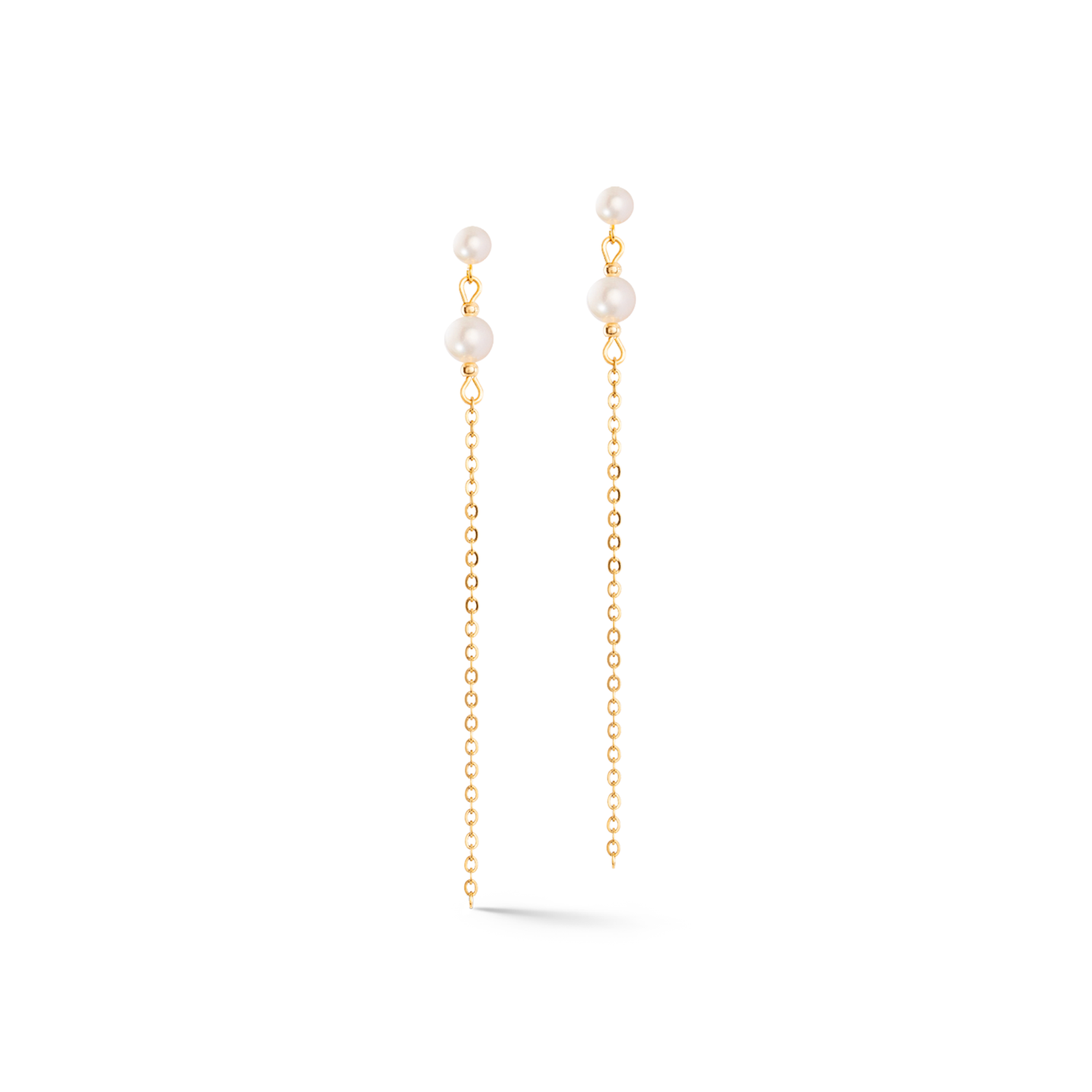 Boucles d'oreilles Princess Pearls or-vert