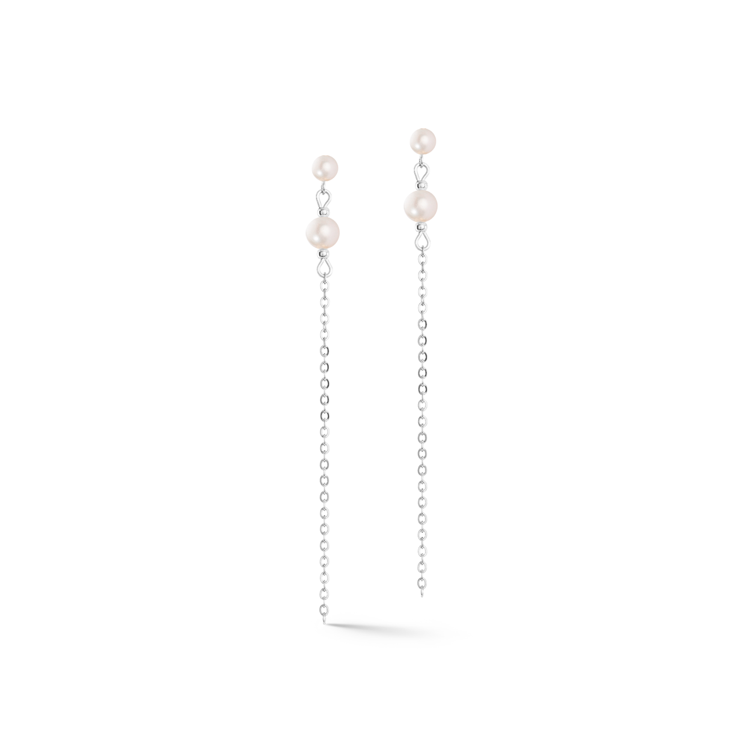 Boucles d'oreilles Princess Pearls argent-rose