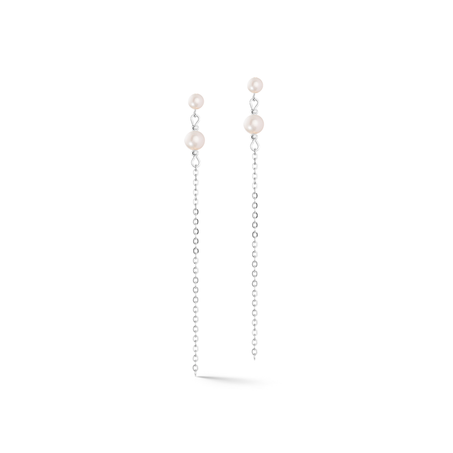 Boucles d'oreilles Princess Pearls argent-rose