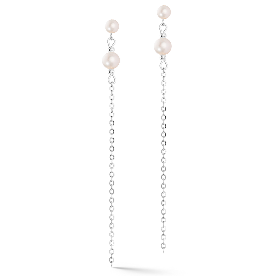 Boucles d'oreilles Princess Pearls argent-rose