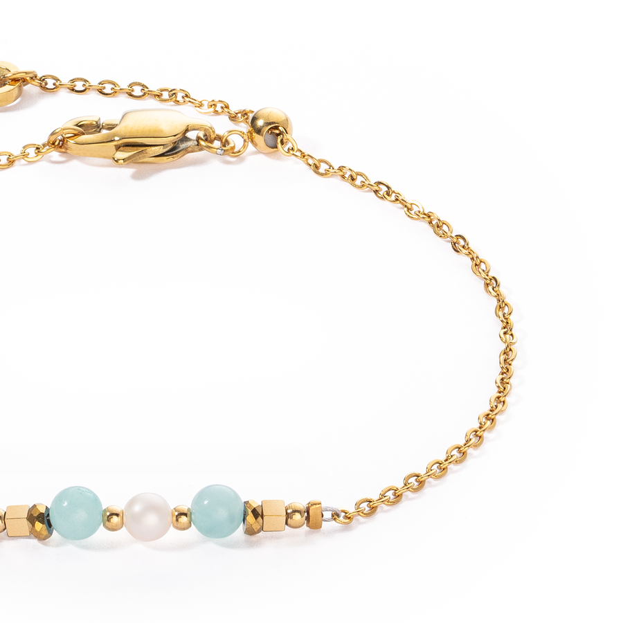 Bracelet Princess Pearls or-vert