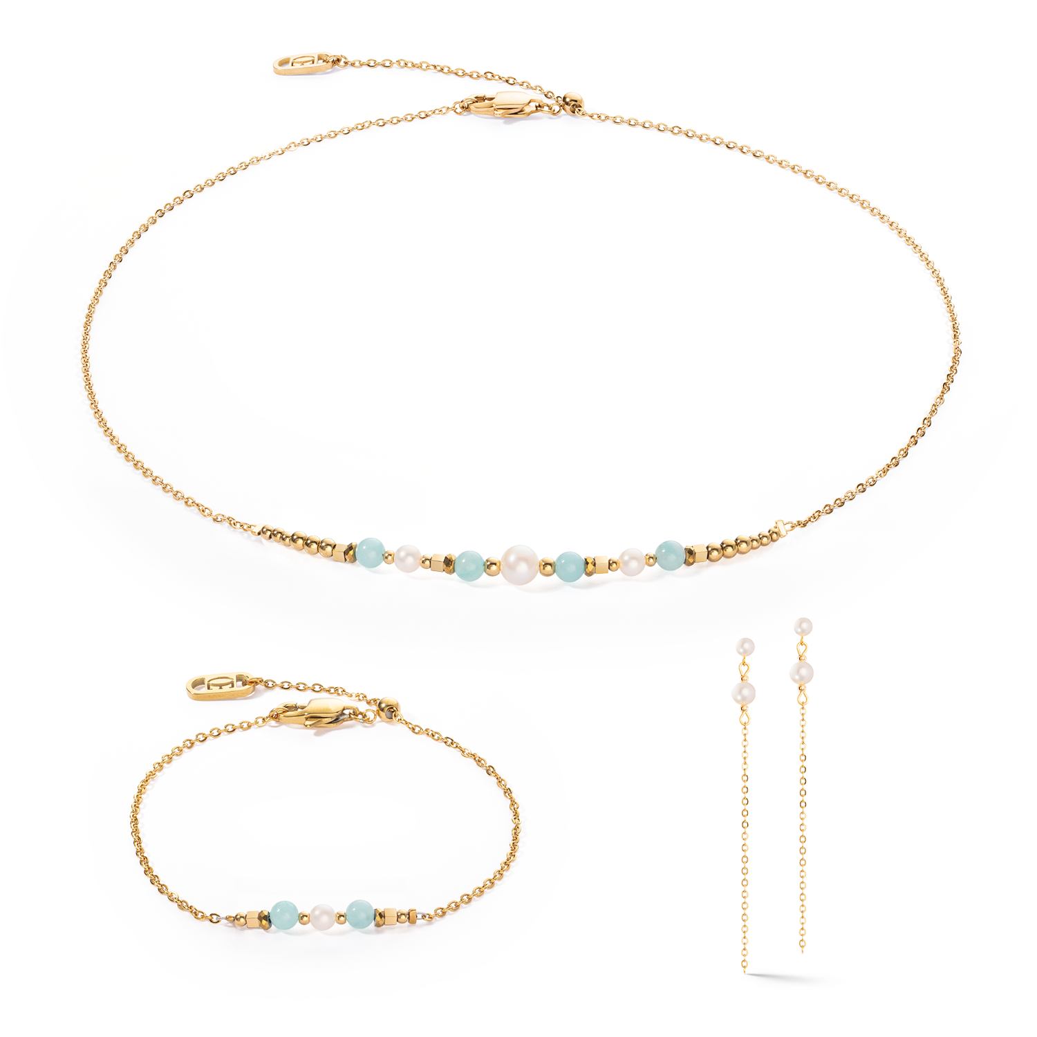 Bracelet Princess Pearls or-vert