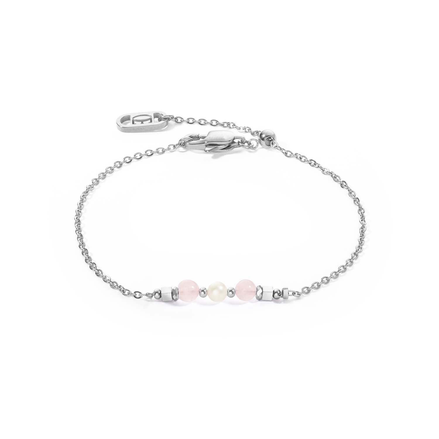 Bracelet Princess Pearls argent-rose