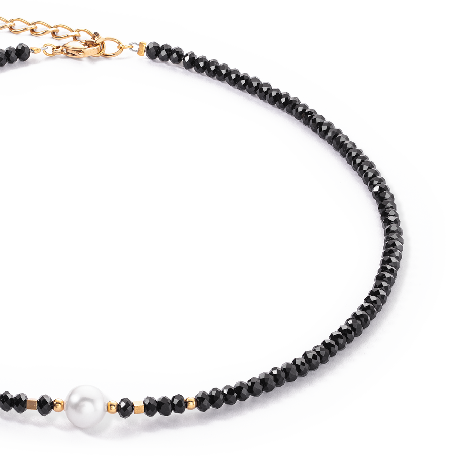 Collier Mystic Pearl or-noir