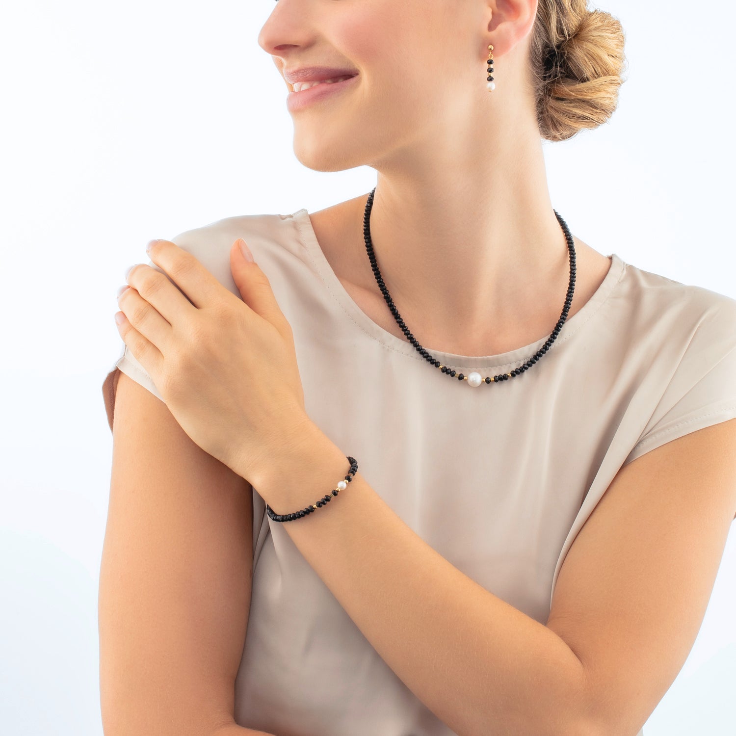 Bracelet Mystic Pearl or-noir