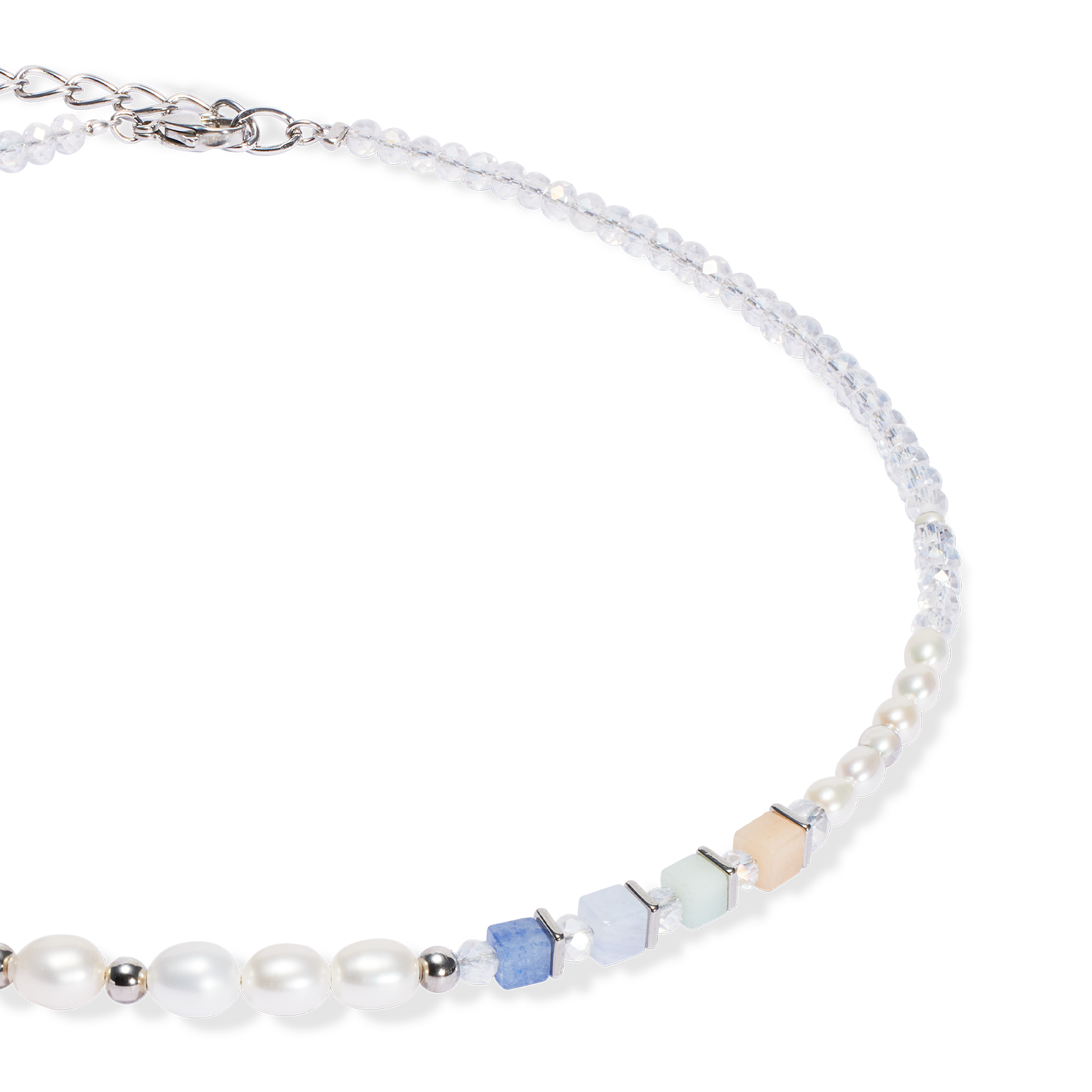 Collier Cosmic Pearls soft argent