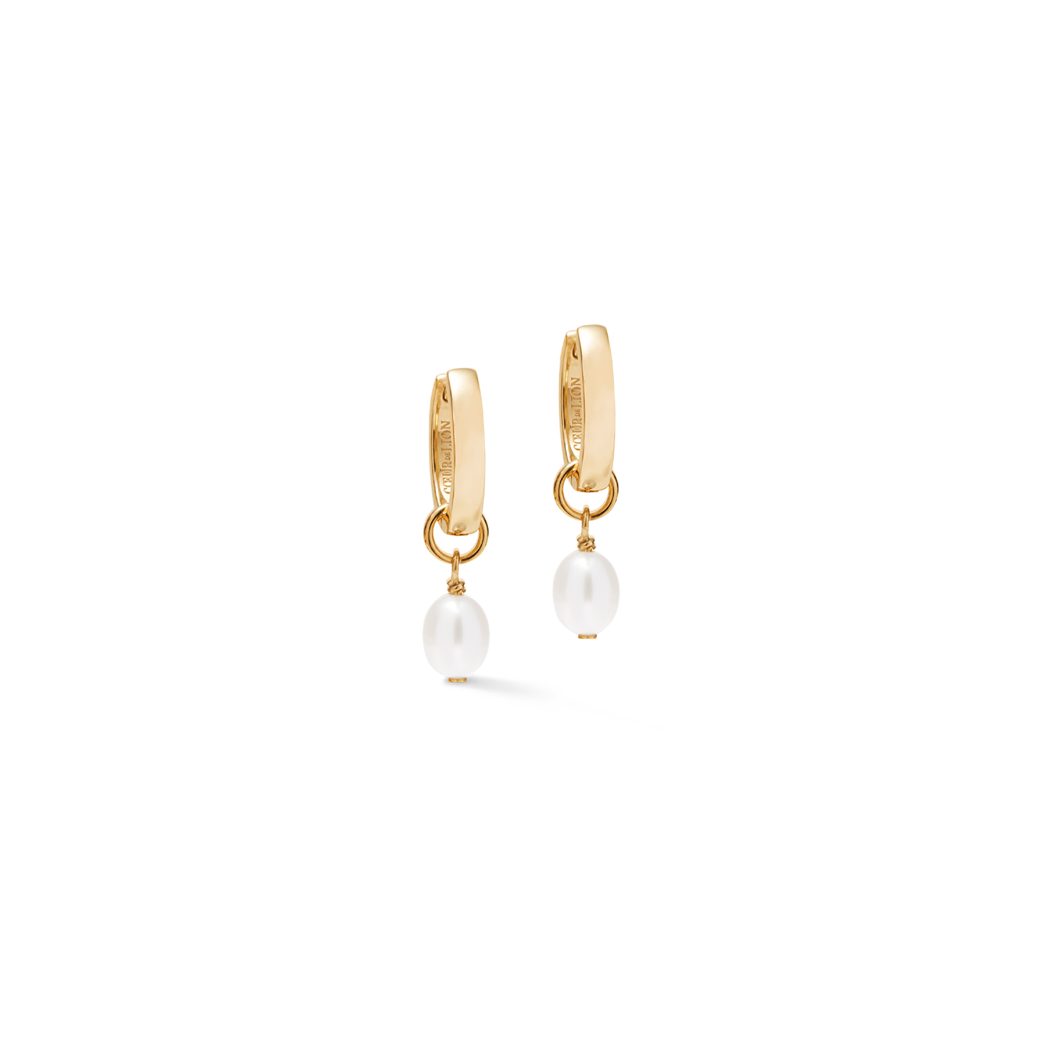 Créoles Cosmic Pearls Midnight doré