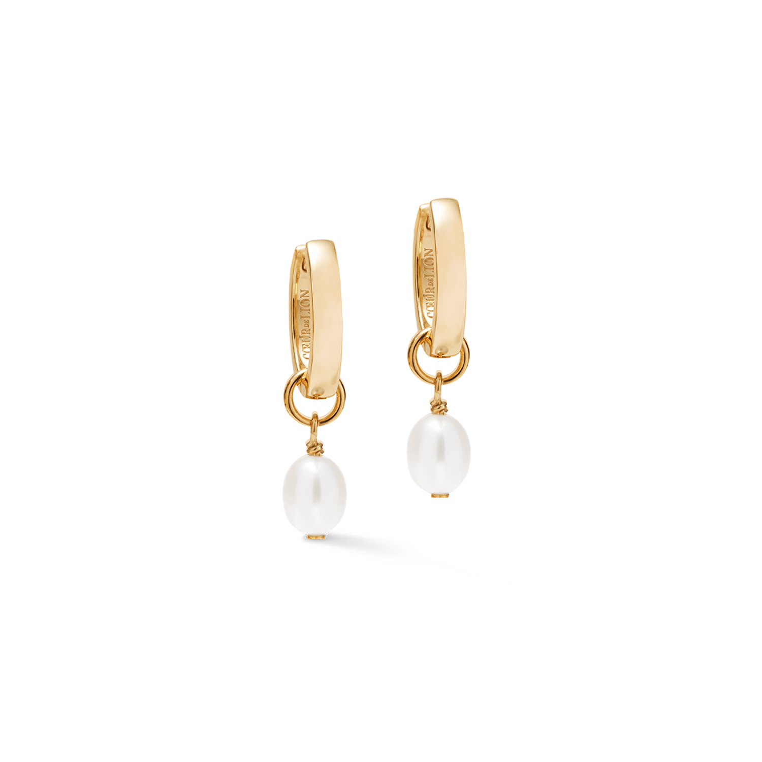Créoles Cosmic Pearls Midnight doré