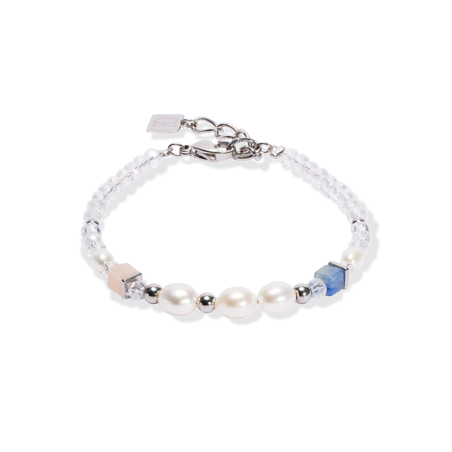 Bracelet Cosmic Pearls soft argent