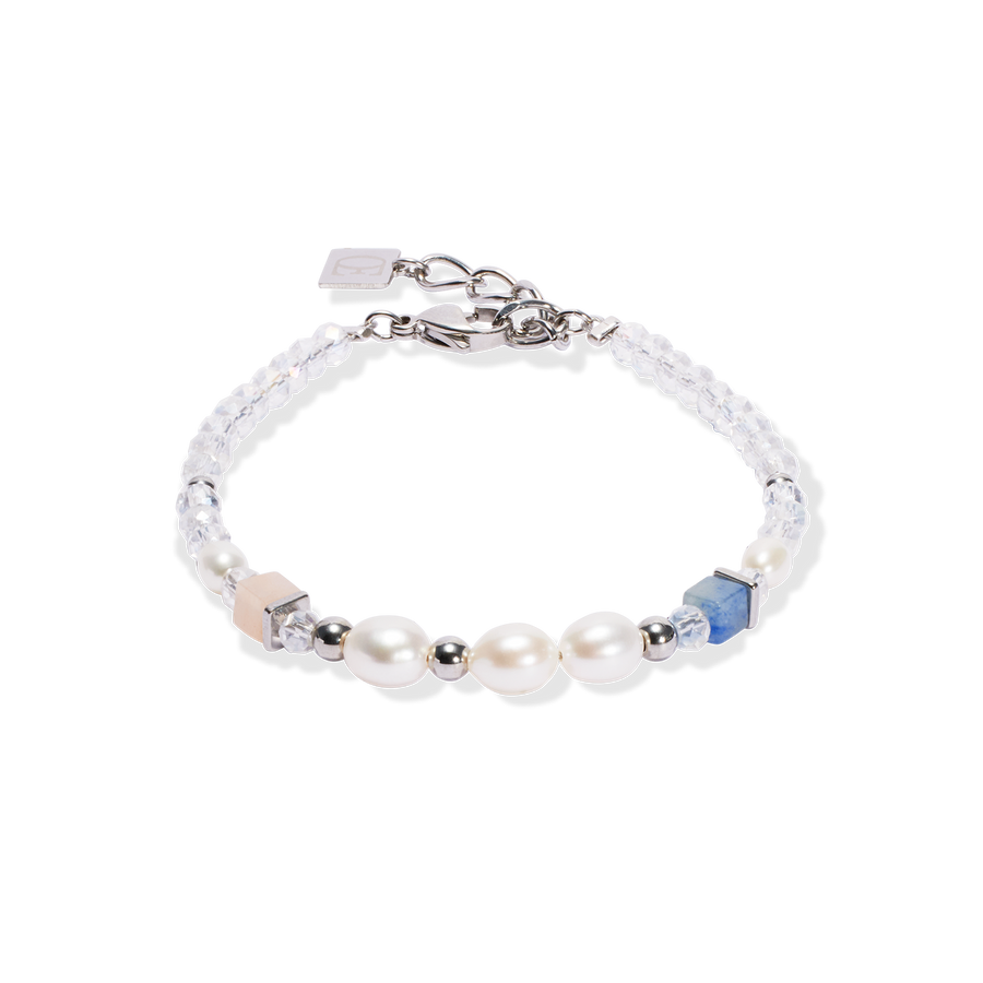 Bracelet Cosmic Pearls soft argent