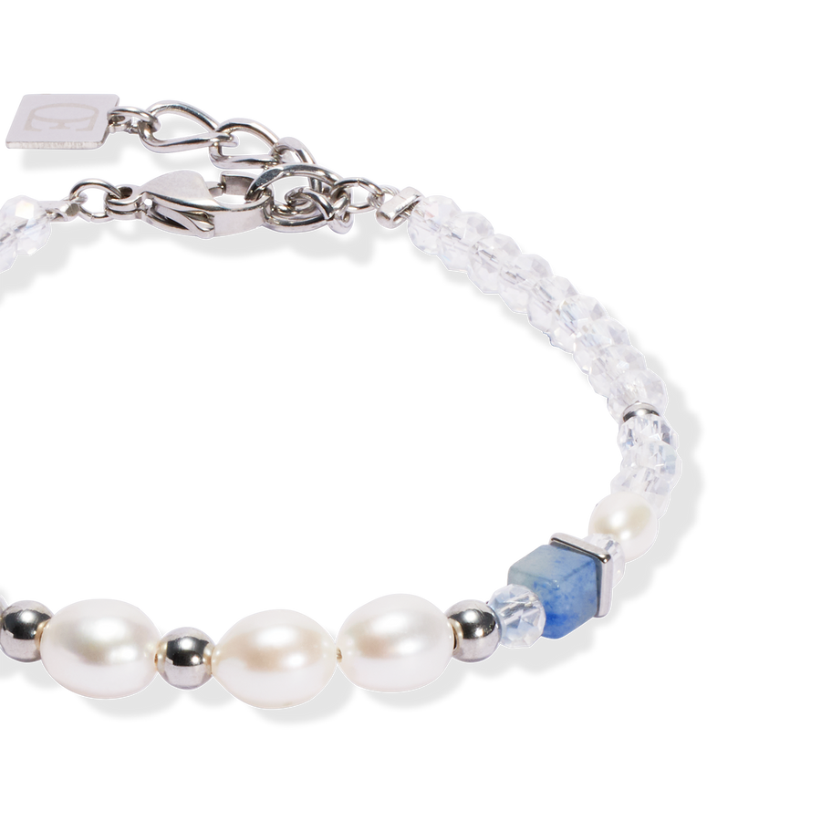 Bracelet Cosmic Pearls soft argent