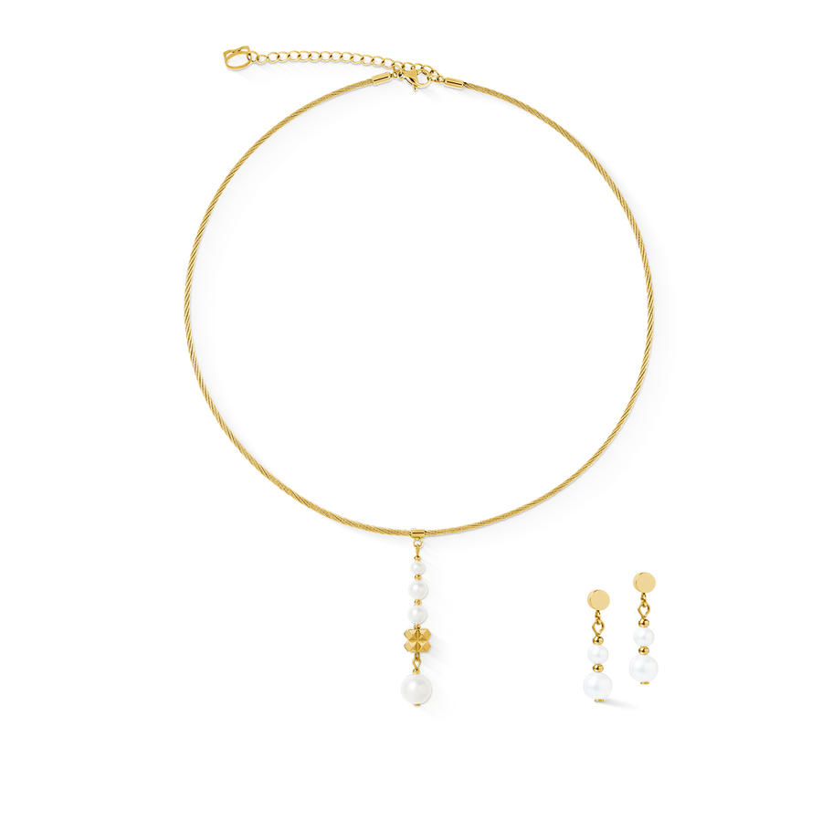 Boucles d'oreilles Pearl Drop or
