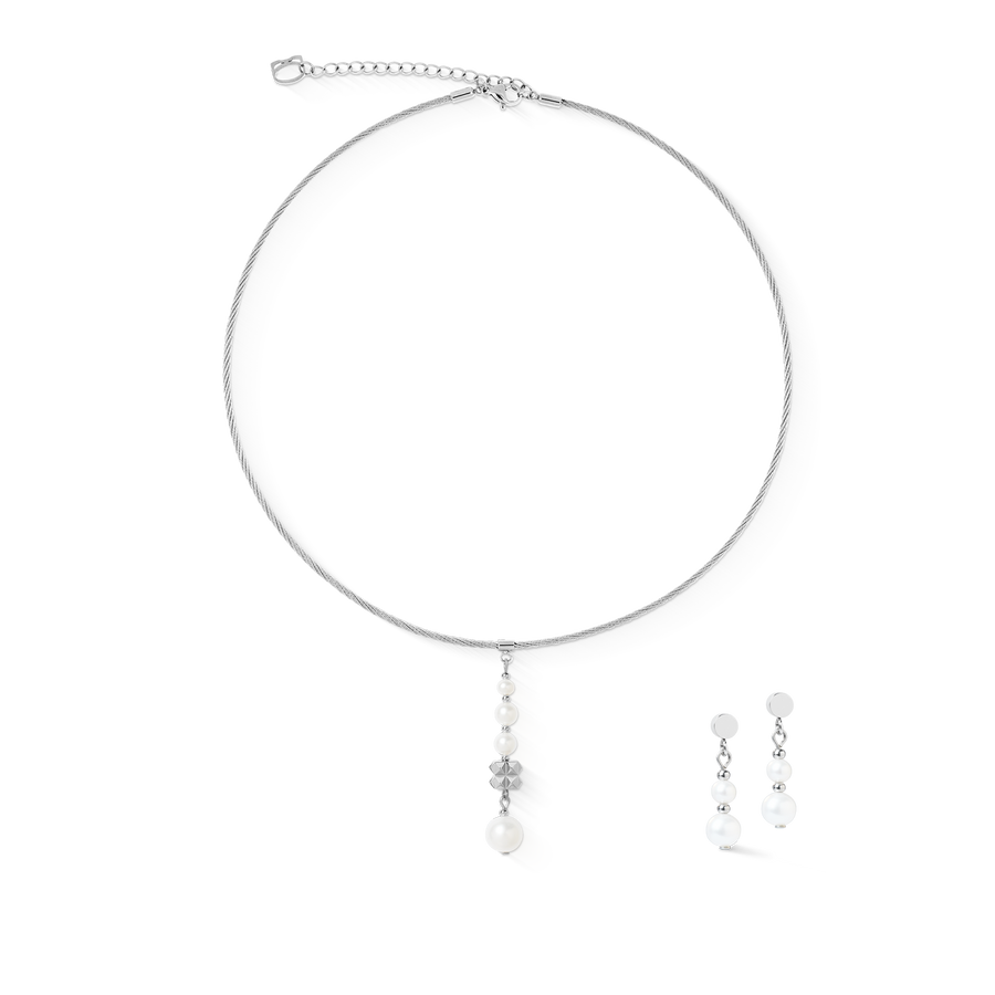 Boucles d'oreilles Pearl Drop argent