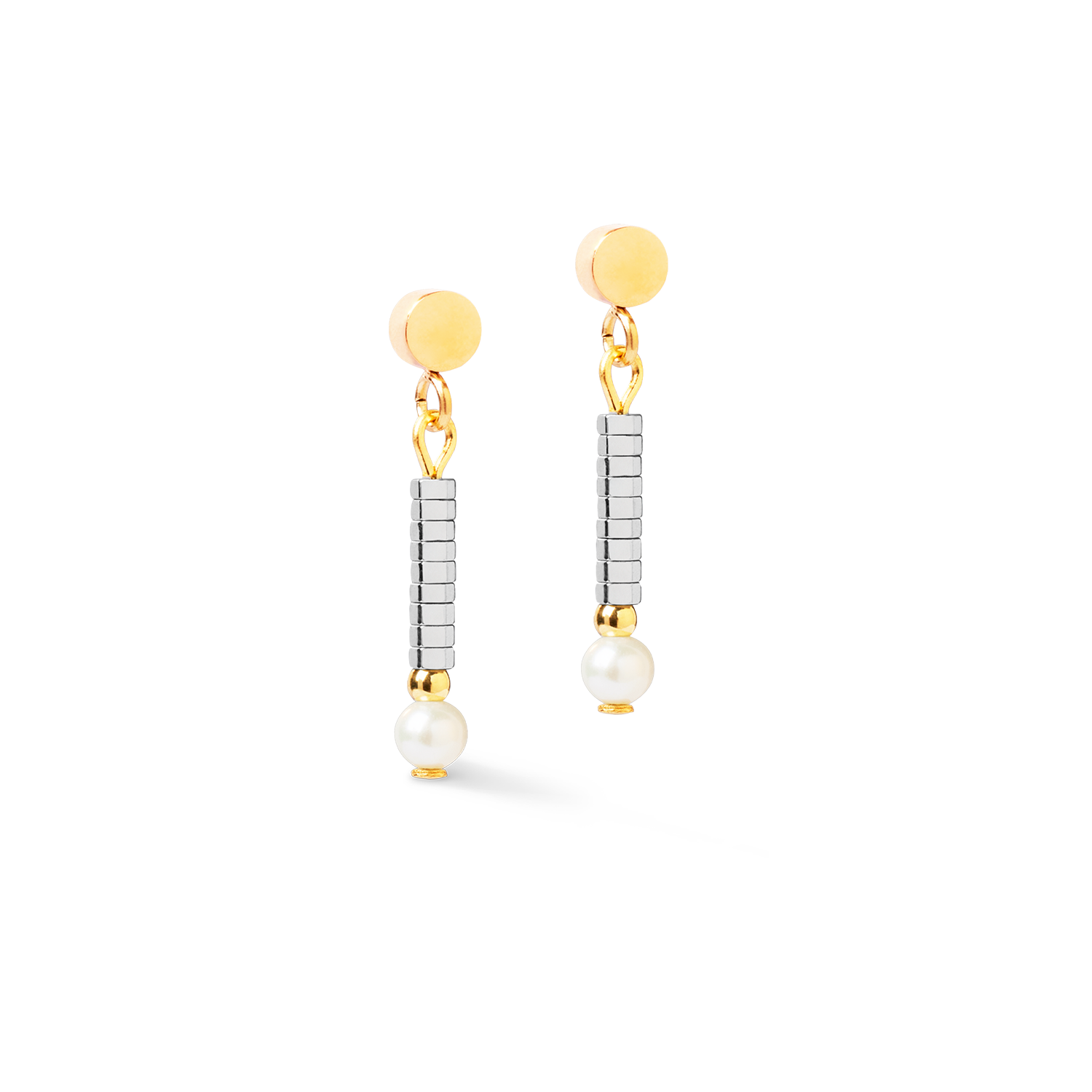 Boucles d'oreilles Edge & Grace argent-or
