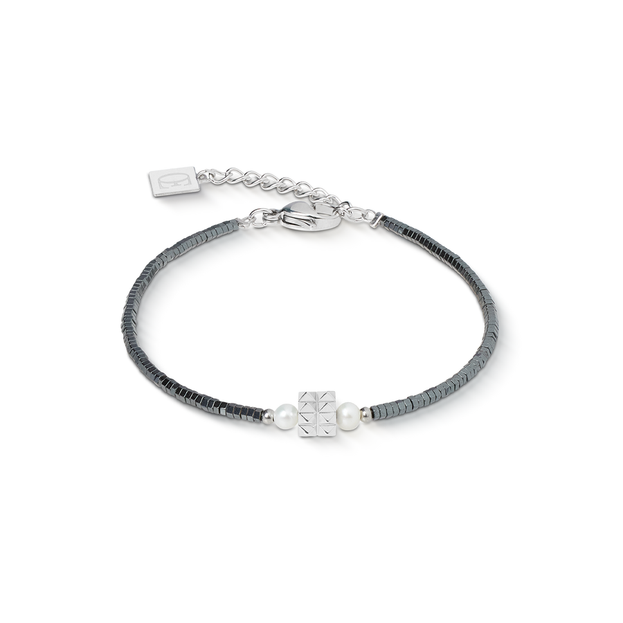 Bracelet Edge & Grace anthracite-argent