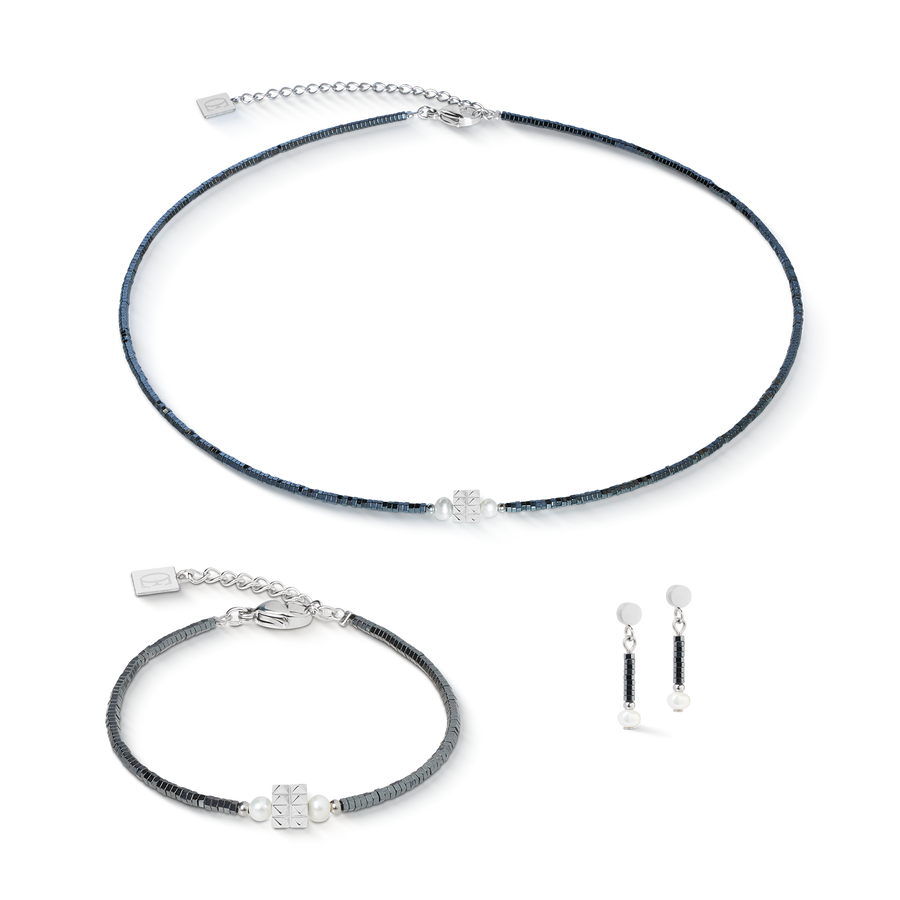Bracelet Edge & Grace anthracite-argent