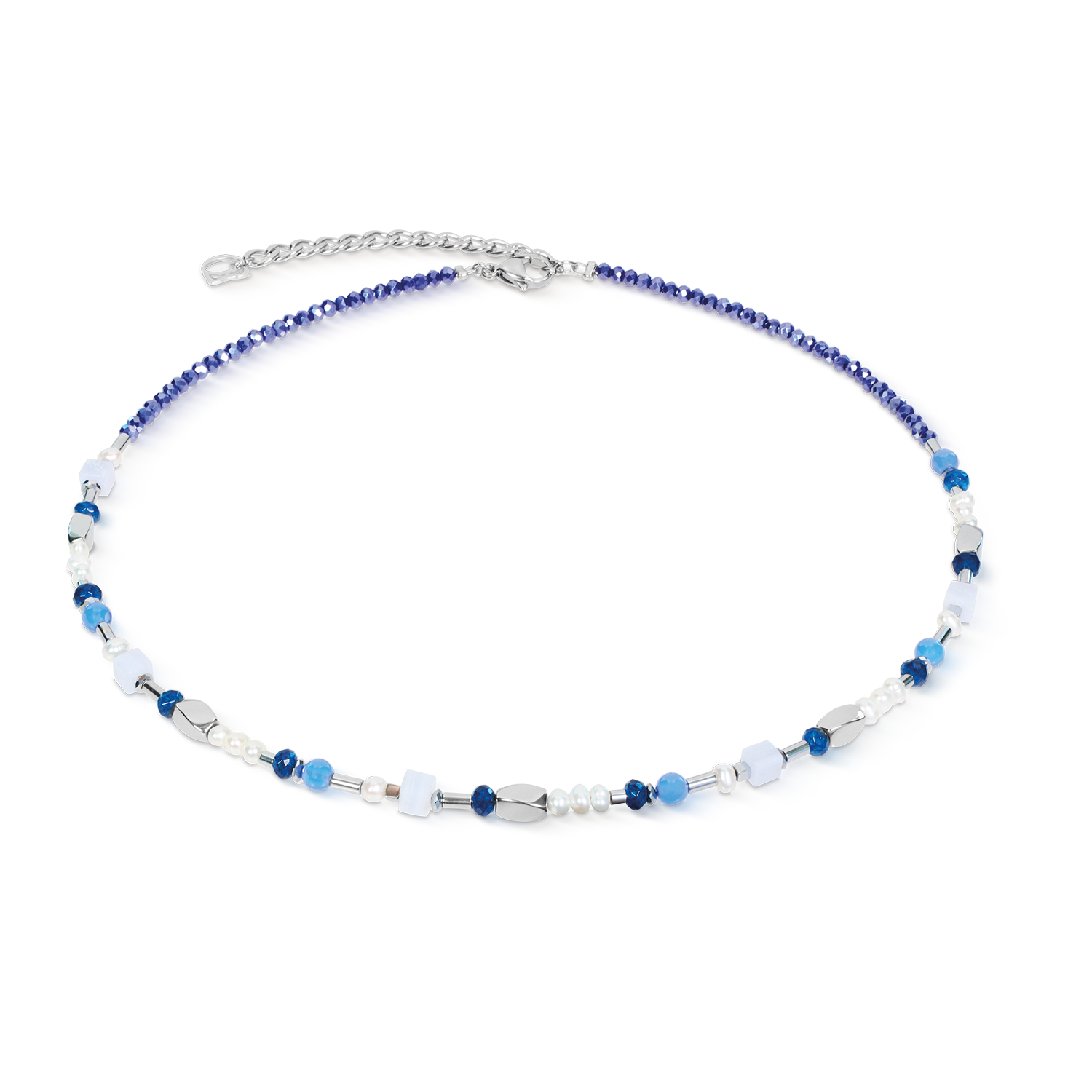 Collier Mosaic Sky argent