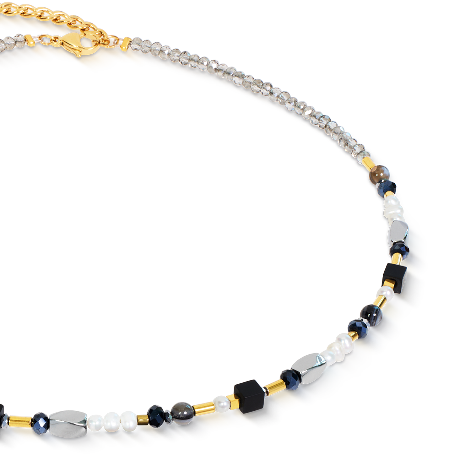 Collier Mosaic Night doré