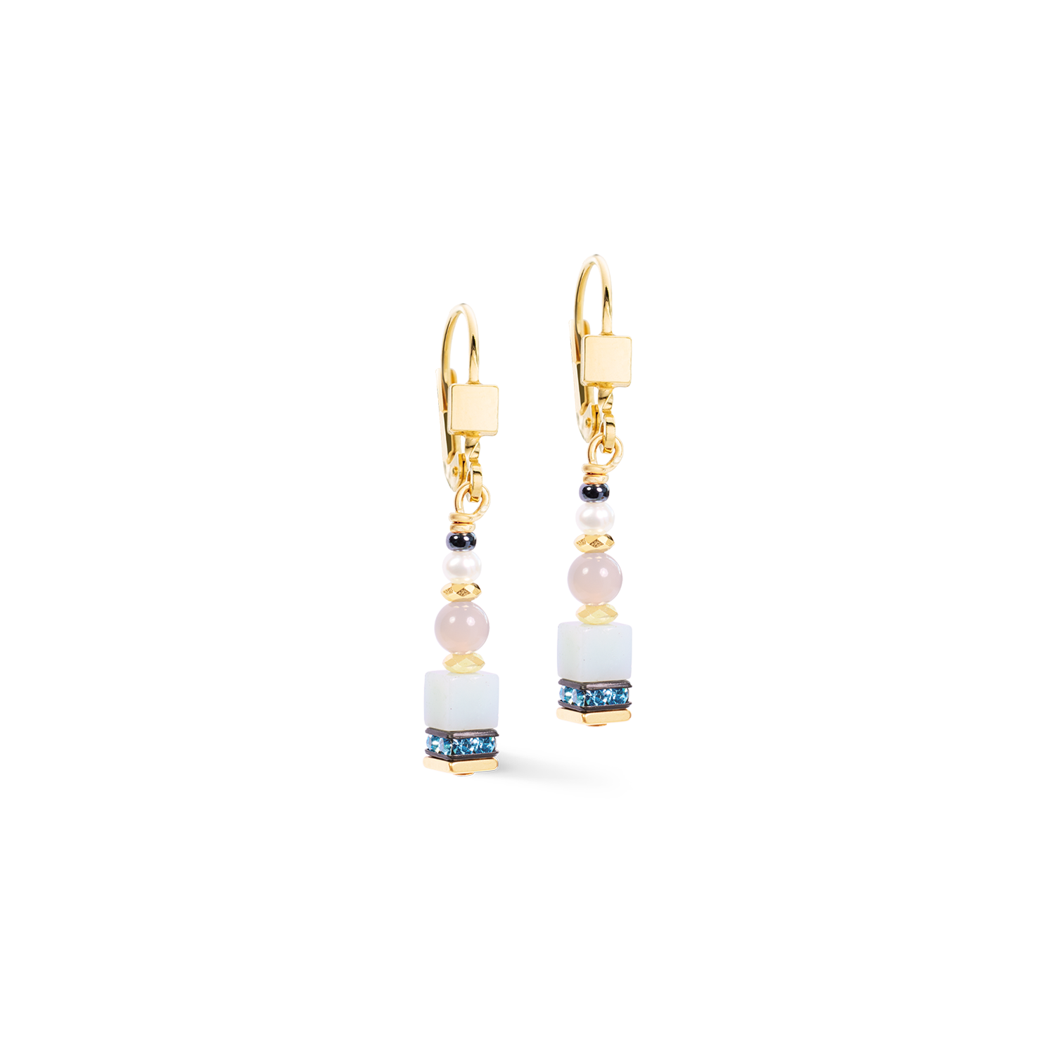 Boucles d'oreilles Atelier Azur doré