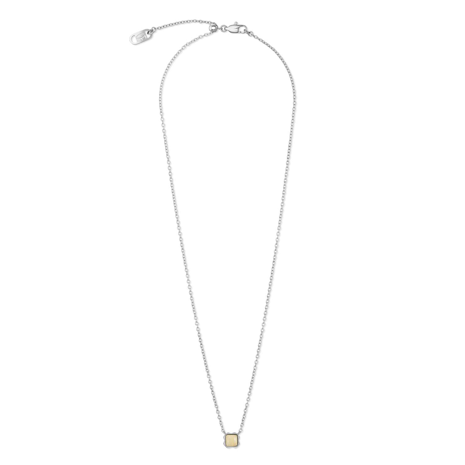 Birthstone Novembre Collier Citrine Argent