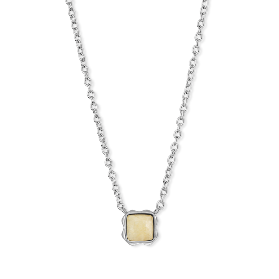 Birthstone Novembre Collier Citrine Argent