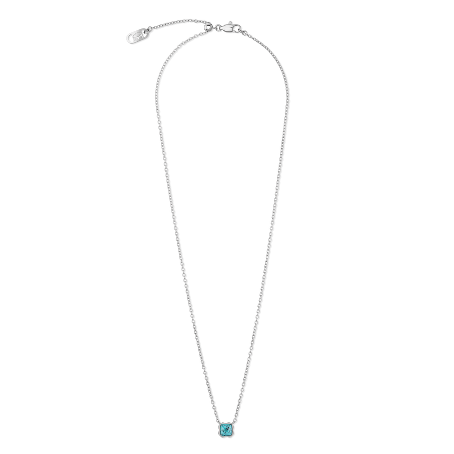 Birthstone Décembre Collier Turquoise Argent