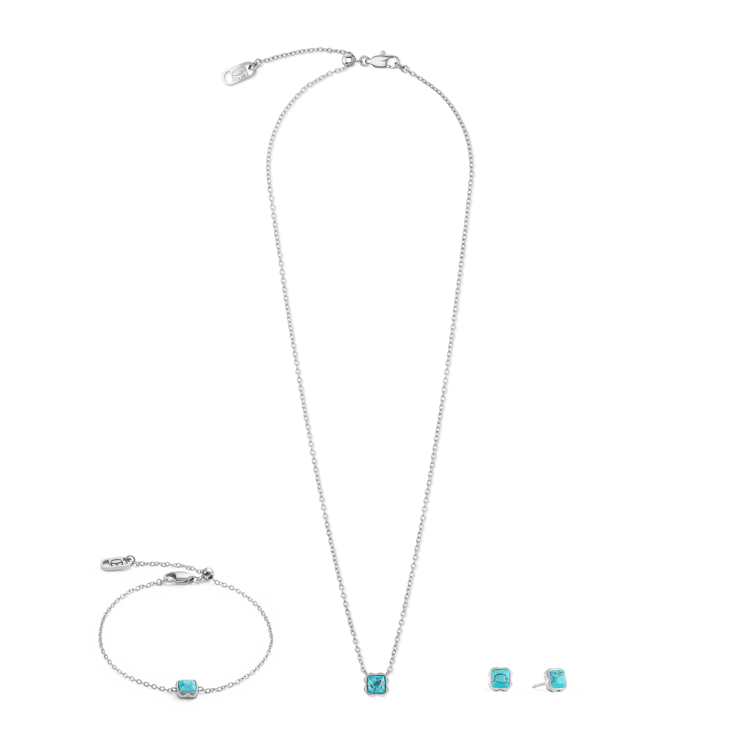 Birthstone Décembre Collier Turquoise Argent