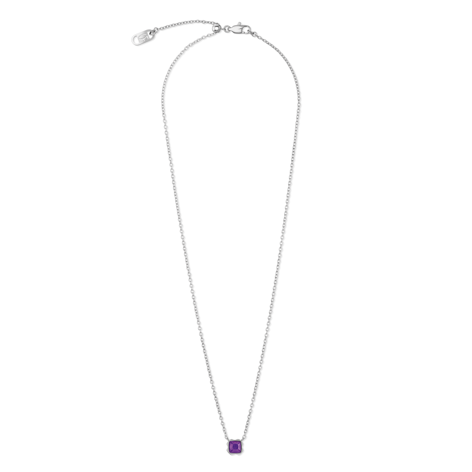 Birthstone Février Collier Sugilite Argent
